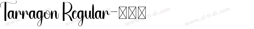 Tarragon Regular字体转换